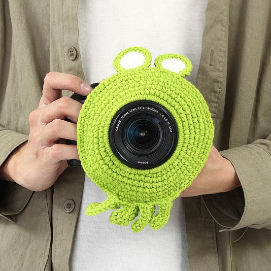 Hand-knitted Wool Decor Case For Camera Lens Decorative PGuide Doll Toys For Kids