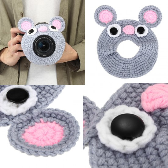 Hand-knitted Wool Decor Case For Camera Lens Decorative PGuide Doll Toys For Kids