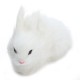 Lifelike Rabbit Crouching Animals Models Handmade Realistic Dolls Stuffed Plush Toy