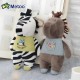 Horse Zebra Lamb Plush Doll Backpack Strap Accessories Key Chain Creative Gift