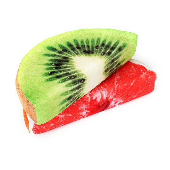 Semi-Circular Watermelon Grapefruit Orange Kiwifruit Simulation Fruit Plush Doll Summer Relief Nap Pillow Toys