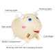 Whistle Pig Voice-activated Induction Electric Children's Toys Lighting Music Whistling Can Run