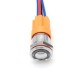 12V-24V 4Pin 12mm Metal ON/OFF LED Push Button Switch Wiring Harness Switch Self-Locking Waterproof