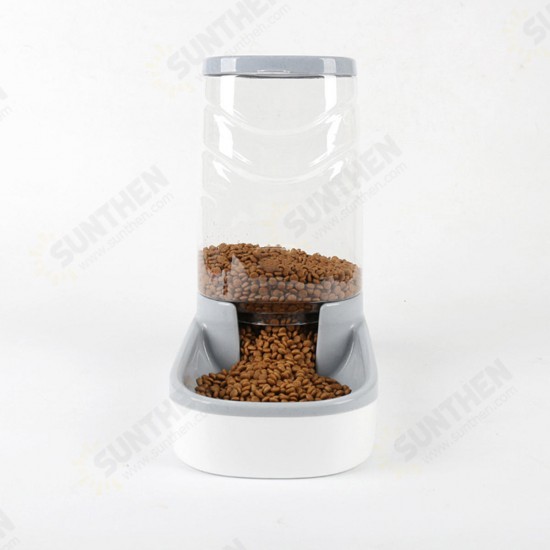 3.8L Large Automatic Pet Food Drink Dispenser Dog Cat Feeder Water Bowl Dish Pets Automatic Waterer Food Feeder Dispenser