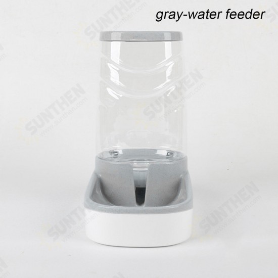 3.8L Large Automatic Pet Food Drink Dispenser Dog Cat Feeder Water Bowl Dish Pets Automatic Waterer Food Feeder Dispenser