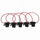 5pcs In Line Standard Blade Fuse Holder Splash Proof for 12V 30A Fuses Car Bike