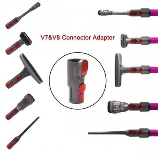 6Pcs Vacuum Cleaner Brush Parts Adapter Accessories Kit for Dyson V6 V7 V8 V10