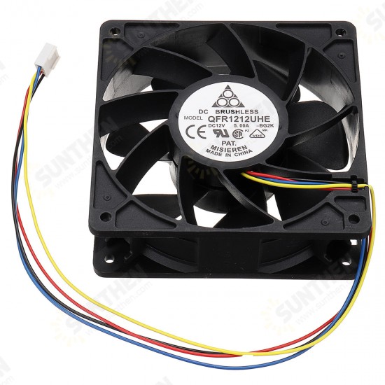 7500RPM Cooling Fan 4-pin Connector Replacement For Antminer Bitmain S7 S9