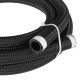 8FT AN4/AN6/AN8/AN10 Car Fuel Hose Oil Gas Line Nylon Stainless Steel Braided Black