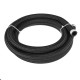 8FT AN4/AN6/AN8/AN10 Car Fuel Hose Oil Gas Line Nylon Stainless Steel Braided Black