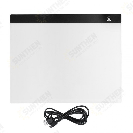 A3 5mm LED Tracing Art Craft Copy Board Light Box Drawing Pad Thin + USB Cable