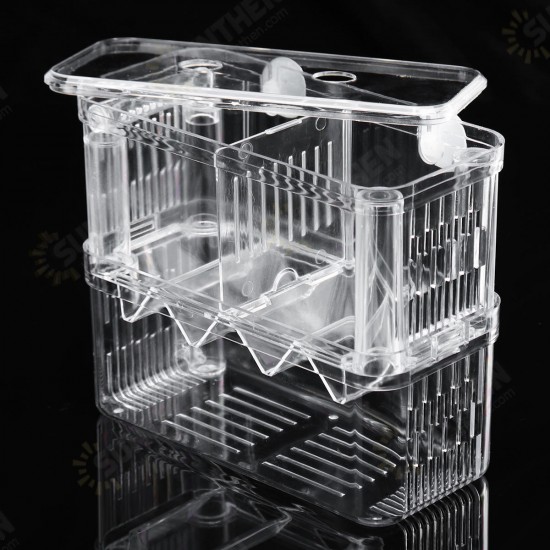 Aquarium Fish Tank Breeder Box Isolation Box Breeder Hatchery Incubator Transparent