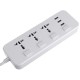 Electric 3 Socket Outlet + 3 USB Extension Power Strip 5V 2.1A US/UK Plug Cord