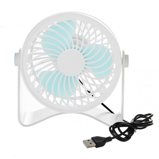 Mini Table-top Cooling Fan Portable Clip Fan 2 Speed Adjustable Low Noise USB Fan