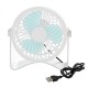 Mini Table-top Cooling Fan Portable Clip Fan 2 Speed Adjustable Low Noise USB Fan