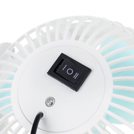 Mini Table-top Cooling Fan Portable Clip Fan 2 Speed Adjustable Low Noise USB Fan