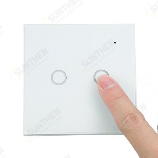 WiFi On/Off Switch Light Switch 2Gang Wireless EU Light Control Smart Switch EU Remote Conrtol