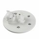 Pet Ceramic Automatic Electric Water Fountain Dog Cat Drinking Bowl Tank