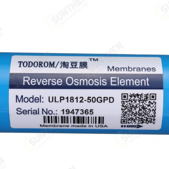 Reverse Osmosis Membrane RO Membrane Water Filter Replacement RO Water System Filter 280L/24H