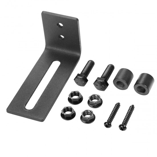 Sliding Barn Door Bottom Wall Guide Mount Adjustable Hardware with Screws Set