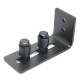 Sliding Barn Door Bottom Wall Guide Mount Adjustable Hardware with Screws Set