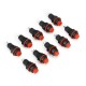 DS-211 125V 2A 10mm Self Locking NO Switch Push Button Round 10pcs