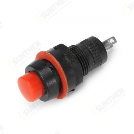 DS-211 125V 2A 10mm Self Locking NO Switch Push Button Round 10pcs