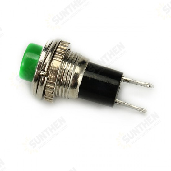 DS-316 250V 1A 10mm Self-resetting OFF/ON Switch Push Button No Lock 10pcs