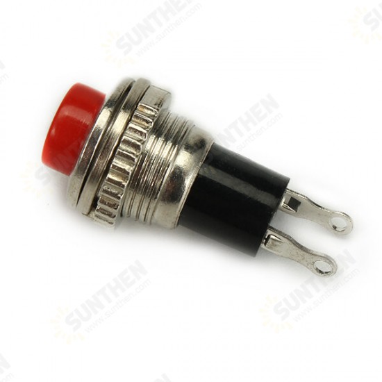 DS-316 250V 1A 10mm Self-resetting OFF/ON Switch Push Button No Lock 10pcs