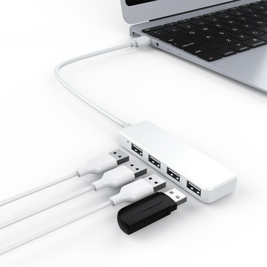 S18 4 in 1 USB 2.0 Data HUB With 4 Port USB 2.0 for Tablet Laptop