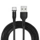 USAMS US-SJ337 U29 Type C LED Magnetic Braided Fast Charging Cable 2M For Tablet Smartphone