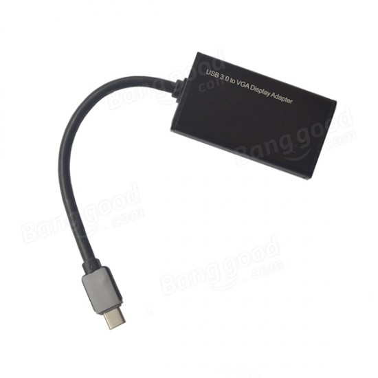 Ultra Thin USB 3.1 Type-C Male Connector To VGA Adapter For MacBook