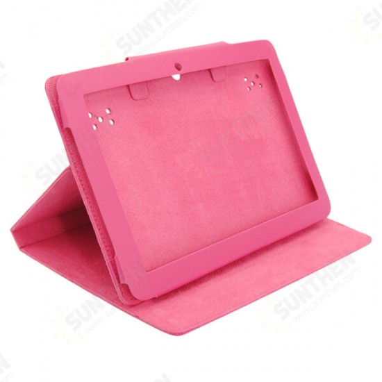 Folio Leather Case Pouch With Folding Stand For Ainol Hero Tablet