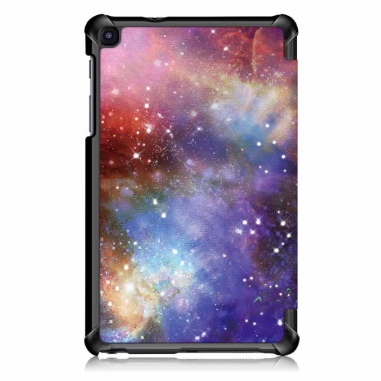 Tri-Fold Pringting Tablet Case Cover for Samsung Galaxy Tab A 8.0 2019 SM-P200 P205 Tablet - Milky Way Galaxy