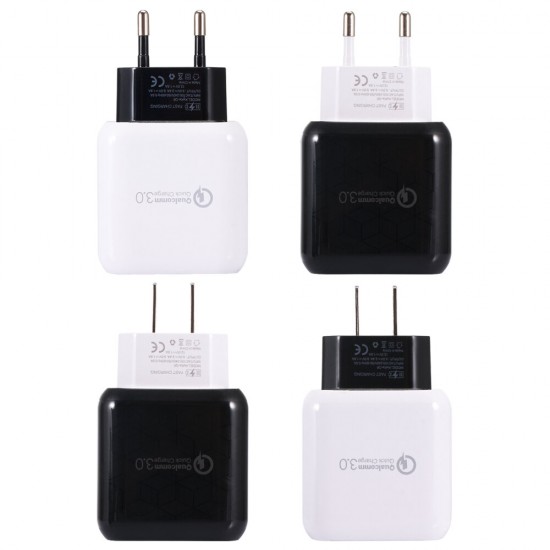 US EU Q6 Quick Charger 3.0 USB Charger Power Adapter For Smartphone Tablet PC