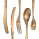 KC-HF6 High-end 420 Stianless Steel 5 Pieces Flatware Set Meniscus Design Dinnerware Set With