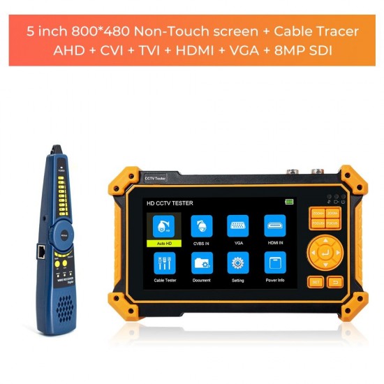 HD-3200C 8MP Ahd Monitor CCTV Tester Mini Monitor for Camera Tester CCTV POE Surveillance Camera CCTV Tester Monitor Video Camera Tester