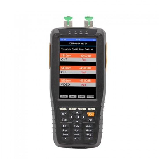 TM70B TM70B-OV1 High Precision PON Power Meter Tester Fiber Tester 1MW VFL Optical Network Tester Rechargeable