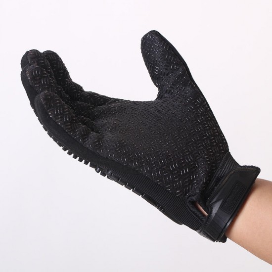 1Pair Tactical Glove Riding Gloves Full Finger Slip Resistant Gloves For Cycling Camping Hunting