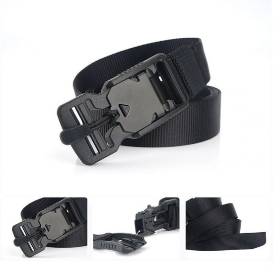 25W 125cm Nylon Tactical Belt Outdoor Leisure Belt with Non functional Buckle Magnetic Buckle