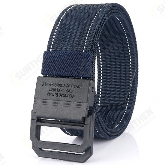 Nylon 125cm Tactical Belt Double Ring Heavy-Duty Quick-Release Metal Buckle Belt