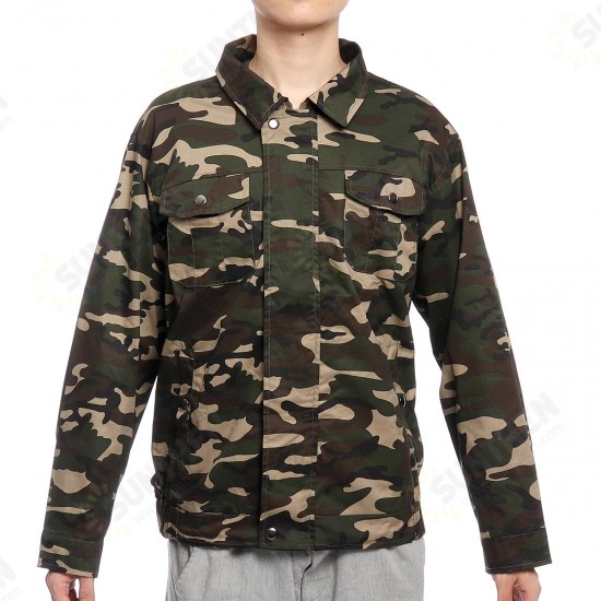 Air Conditioning Wind Jacket Cool Conditioned Fan Work Staff Camouflage USB Line Summer Heatstroke Cooling Fan Service Agriculture Busy Workwear