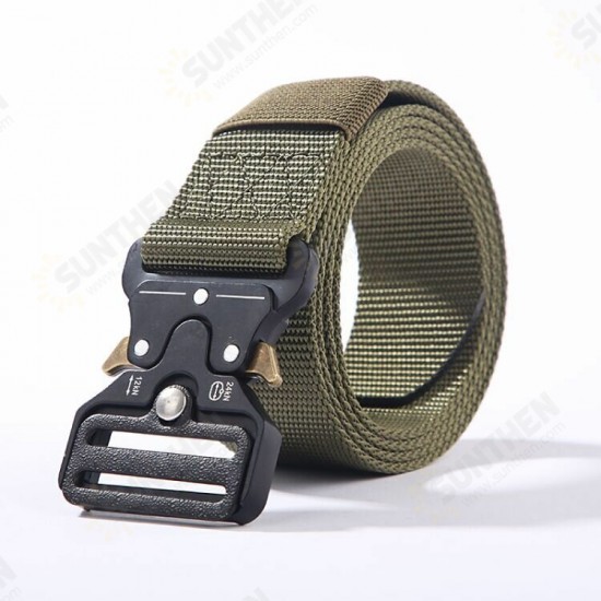 Casual Nylon Tactical Belt Adjustable Automatic Buckle Wear-resistant Outdoor Canvas Casual Belt For Men