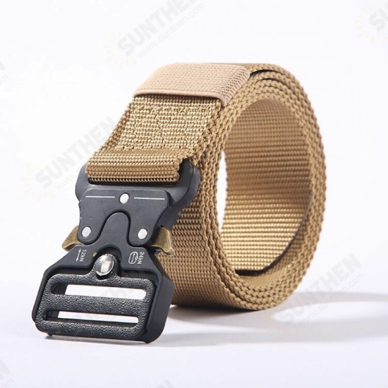 Casual Nylon Tactical Belt Adjustable Automatic Buckle Wear-resistant Outdoor Canvas Casual Belt For Men