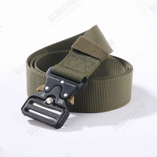 Casual Nylon Tactical Belt Adjustable Automatic Buckle Wear-resistant Outdoor Canvas Casual Belt For Men