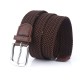 S7E 125cm 3.4cm Elastic Canvas Waist Belt Adjustable Canvas Casual Belt Tactical Belt For Men Woman Students