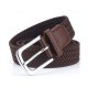 S7E 125cm 3.4cm Elastic Canvas Waist Belt Adjustable Canvas Casual Belt Tactical Belt For Men Woman Students