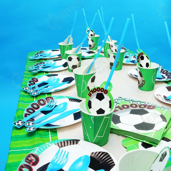 Football Soccer Theme Party Decorations For Kids Birthday Party Event Festive Party Supplies