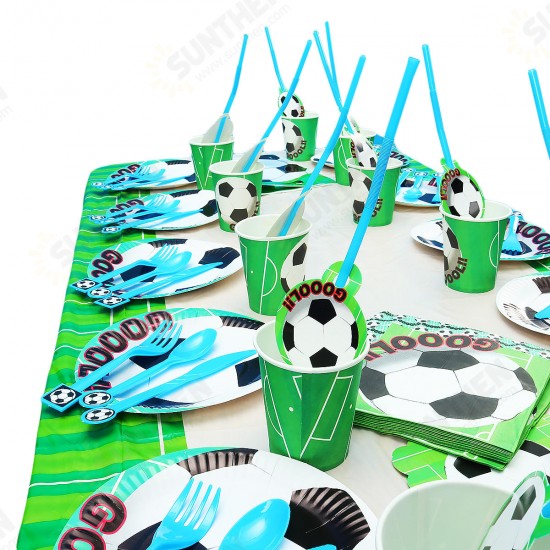 Football Soccer Theme Party Decorations For Kids Birthday Party Event Festive Party Supplies