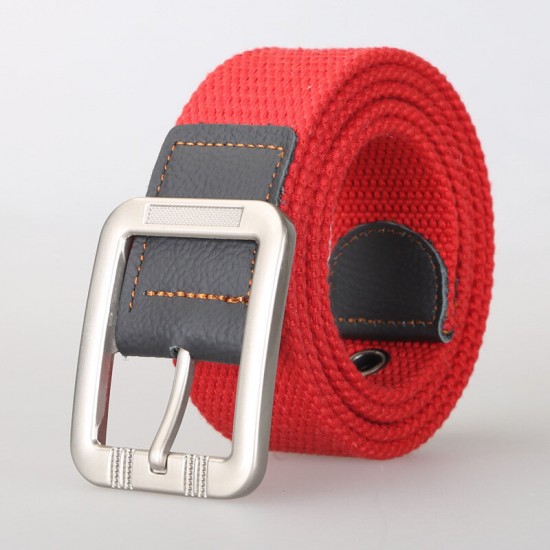 P8 125cm 3.8cm Unisex Casual Belts + Outdoor Sport Tactical Belt Pin Buckle Canvas Waist Belt For Women Man